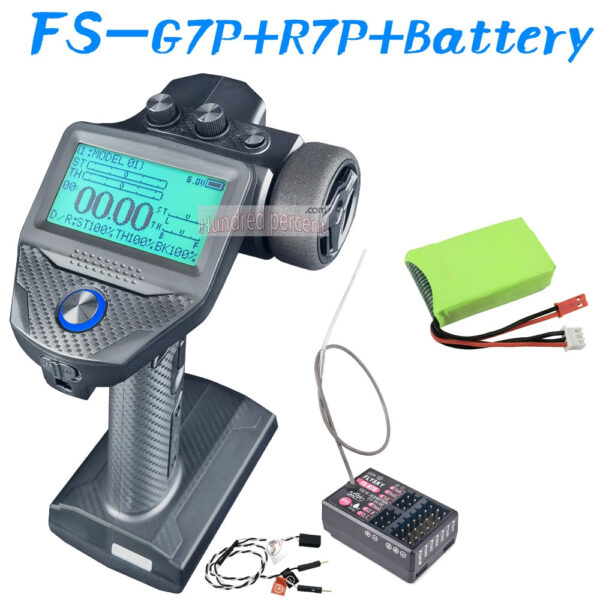 FLYSKY FS-G7P G7P 2.4G 7CH ANT Protocol Radio Transmitter- PWM PPM I-BUS SBUS Output with FS-R7P R7P RC Receiver for RC Car Boat - Image 6