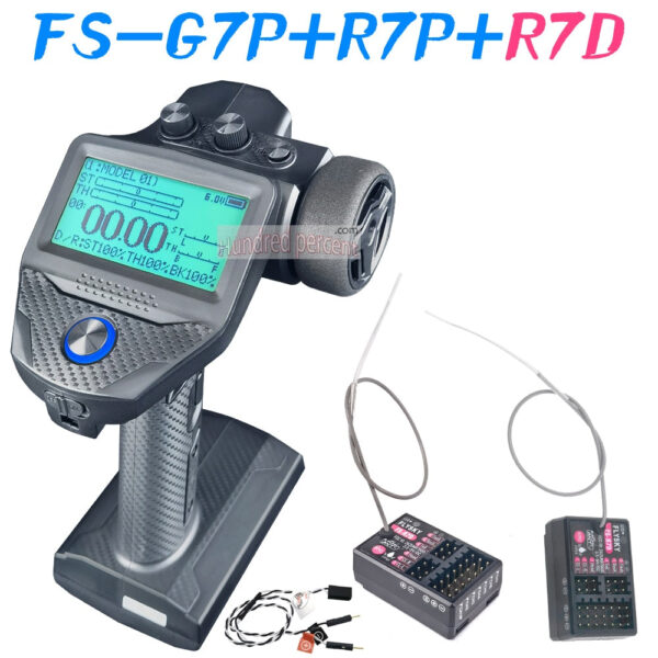 FLYSKY FS-G7P G7P 2.4G 7CH ANT Protocol Radio Transmitter- PWM PPM I-BUS SBUS Output with FS-R7P R7P RC Receiver for RC Car Boat - Image 4
