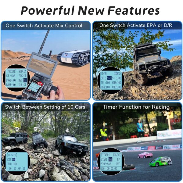 Radiolink RC6GS V3 - 2.4G 7 Channel RC Radio Transmitter and Gyro Receiver R7FG New Upgrade Remote Controller for RC Car Boat 9 Radiolink RC6GS V3 - 2.4G 7 Channel RC Radio Transmitter and Gyro Receiver R7FG New Upgrade Remote Controller for RC Car Boat - Image 9