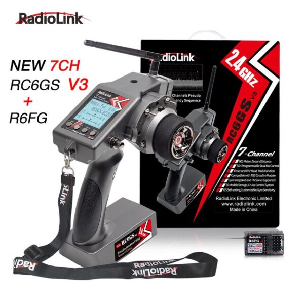 Radiolink RC6GS V3 - 2.4G 7 Channel RC Radio Transmitter and Gyro Receiver R7FG New Upgrade Remote Controller for RC Car Boat 5 Radiolink RC6GS V3 - 2.4G 7 Channel RC Radio Transmitter and Gyro Receiver R7FG New Upgrade Remote Controller for RC Car Boat - Image 5