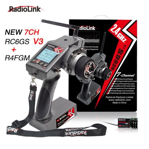 Radiolink RC6GS V3 - 2.4G 7 Channel RC Radio Transmitter and Gyro Receiver R7FG New Upgrade Remote Controller for RC Car Boat 3 Radiolink RC6GS V3 - 2.4G 7 Channel RC Radio Transmitter and Gyro Receiver R7FG New Upgrade Remote Controller for RC Car Boat - Image 3