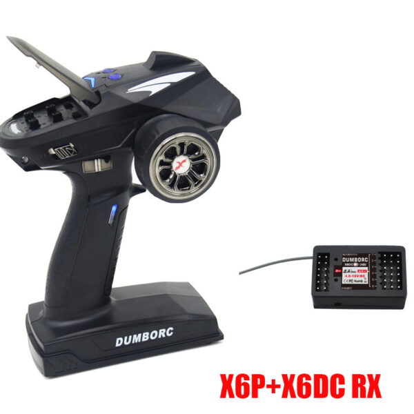 DumboRC X6 X4 X6P 2.4G 6CH Transmitter - w/ X6FG Gyro X6F Receiver Remote control for 1/10 1/8 Crawler Axial SCX10 D90 RC Car Boat - Image 12