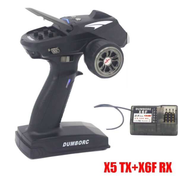 DumboRC X6 X4 X6P 2.4G 6CH Transmitter - w/ X6FG Gyro X6F Receiver Remote control for 1/10 1/8 Crawler Axial SCX10 D90 RC Car Boat - Image 10