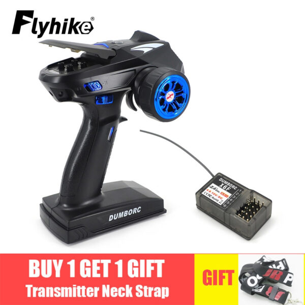 DumboRC X6 X4 X6P 2.4G 6CH Transmitter - w/ X6FG Gyro X6F Receiver Remote control for 1/10 1/8 Crawler Axial SCX10 D90 RC Car Boat - Image 3