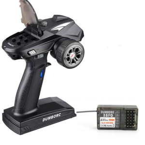 DumboRC X6 X4 X6P 2.4G 6CH Transmitter - w/ X6FG Gyro X6F Receiver Remote control for 1/10 1/8 Crawler Axial SCX10 D90 RC Car Boat