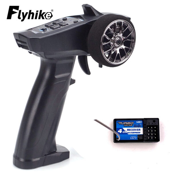 Flyhike 91803G-VT - Turbo Racing Radio Transmitter Remote Controller RC 2.4GHz 4CH Remote Controller with 4CH Receiver for RC Car Boat 3 Flyhike 91803G-VT - Turbo Racing Radio Transmitter Remote Controller RC 2.4GHz 4CH Remote Controller with 4CH Receiver for RC Car Boat — изображение 3