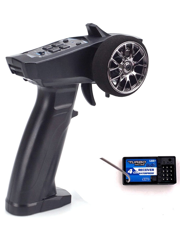 Flyhike 91803G-VT - Turbo Racing Radio Transmitter Remote Controller RC 2.4GHz 4CH Remote Controller with 4CH Receiver for RC Car Boat 2 Flyhike 91803G-VT - Turbo Racing Radio Transmitter Remote Controller RC 2.4GHz 4CH Remote Controller with 4CH Receiver for RC Car Boat — изображение 2