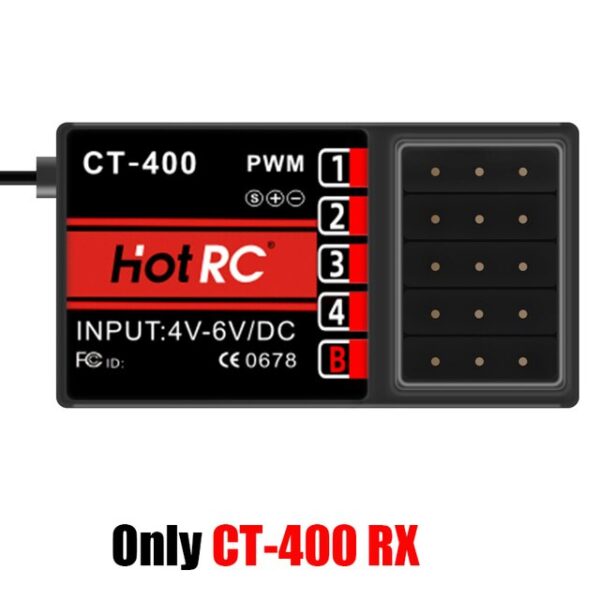 Hotrc Ct400 Ct600 4.5v-9v 4ch 6ch 2.4ghz Fhss Radio Control System Transmitter With Receiver For Rc Car Boat Tank Truck Toy 7 Hotrc Ct400 Ct600 4.5v-9v 4ch 6ch 2.4ghz Fhss Radio Control System Transmitter With Receiver For Rc Car Boat Tank Truck Toy - Image 7