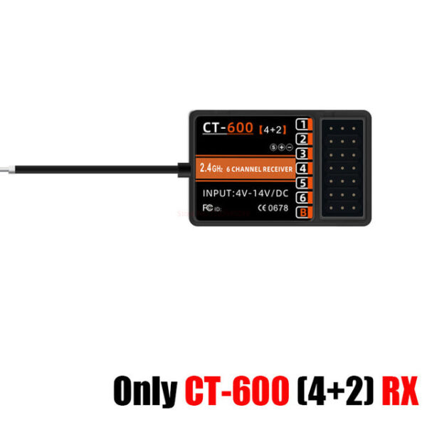 Hotrc Ct400 Ct600 4.5v-9v 4ch 6ch 2.4ghz Fhss Radio Control System Transmitter With Receiver For Rc Car Boat Tank Truck Toy 6 Hotrc Ct400 Ct600 4.5v-9v 4ch 6ch 2.4ghz Fhss Radio Control System Transmitter With Receiver For Rc Car Boat Tank Truck Toy - Image 6