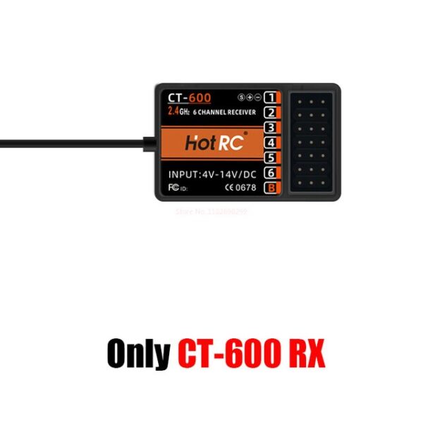 Hotrc Ct400 Ct600 4.5v-9v 4ch 6ch 2.4ghz Fhss Radio Control System Transmitter With Receiver For Rc Car Boat Tank Truck Toy 5 Hotrc Ct400 Ct600 4.5v-9v 4ch 6ch 2.4ghz Fhss Radio Control System Transmitter With Receiver For Rc Car Boat Tank Truck Toy - Image 5