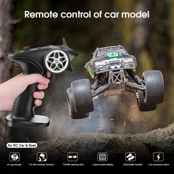 TX4 2.4GHz 4CH Radio System Transmitter Controller Remote Control w/ Receiver For RC Car Boat - Image 5