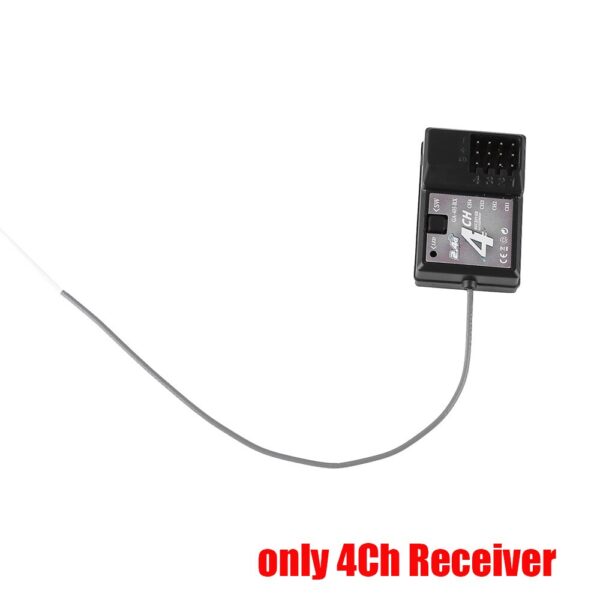 TX4 2.4GHz 4CH Radio System Transmitter Controller Remote Control w/ Receiver For RC Car Boat - Image 4