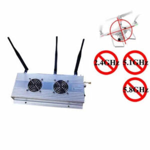 5W Desktop Anti Drone Device - 100 Meters 2.4GHz 5.1GHz 5.8GHz Desktop Drone Signal Anti Drone Device