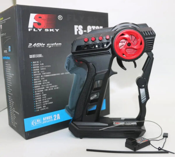 Flysky FS-GT2F 2CH 2.4GHz Transmitter With FS-GR3F Receiver 2CH 2.4G For Rc Car Boat 6 Flysky FS-GT2F 2CH 2.4GHz Transmitter With FS-GR3F Receiver 2CH 2.4G For Rc Car Boat - Image 6