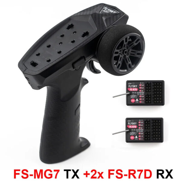 FLYSKY FS-MG7 Transmitter 2.4G 7CH ANT RC Car Boat Remote Controller with FS-R7D Receiver for RC Car Boat DIY Accessories — изображение 9
