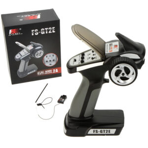 Flysky FS-GT2E AFHDS 2A 2.4g 2CH Radio System Transmitter for RC Car Boat with FS-A3 Receiver (With Gift box)