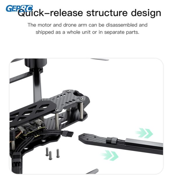 GEPRC MARK4 LR10 1.2G 2W Long Range 10inch Freestyle FPV Drone - With EM3115 900KV GEP-BL60A-4IN1 ESC High-performance RC Quadcopter — изображение 4