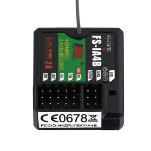 FlySky FS IA4B 4CH 2.4G Receiver - AFHDS 2A GFSK Receiver 4.0-6.5V Data Backhaul PPM Output IBus Port For FS GT2G It4S GT2F I10 I6S I6