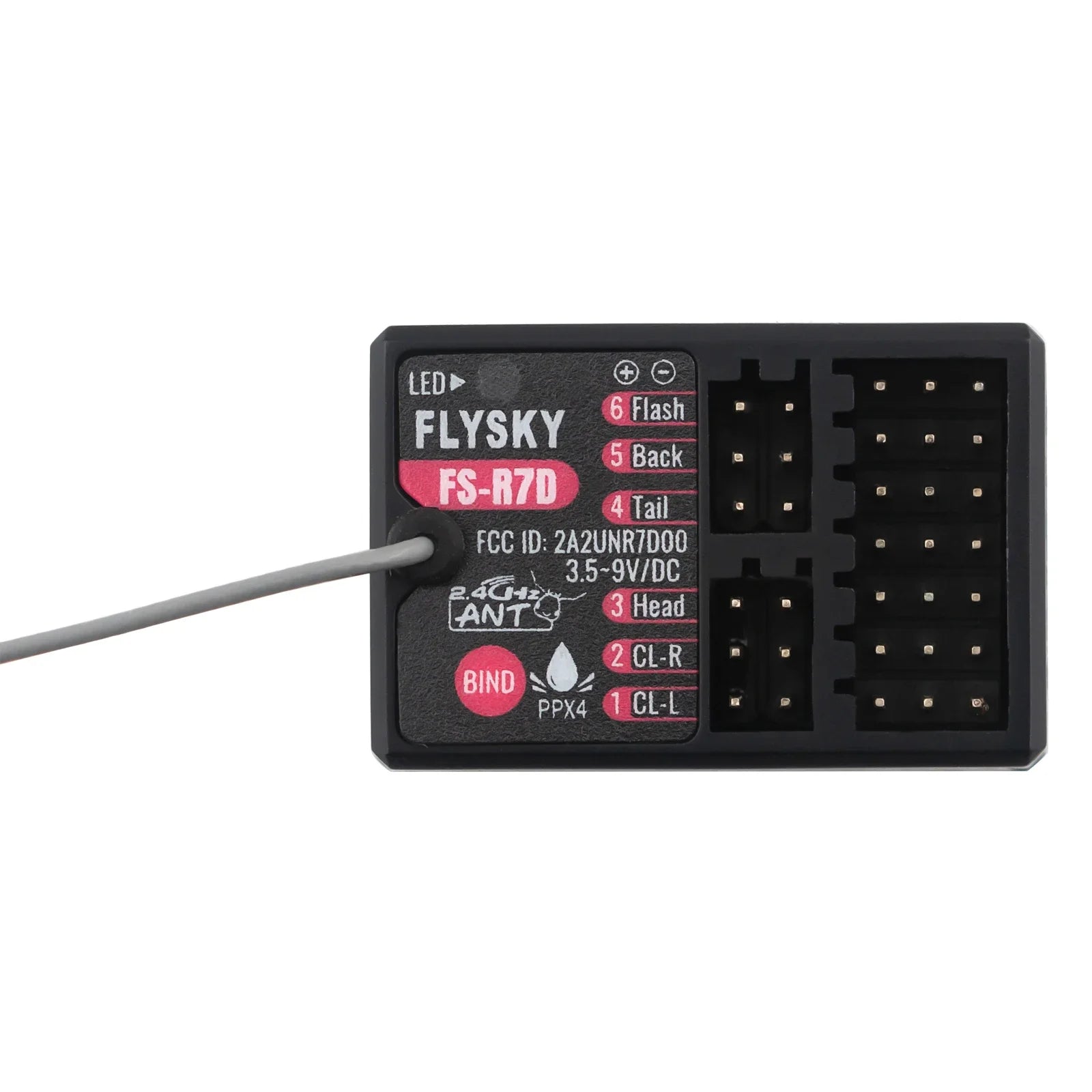 FLYSKY FS-R7D 7CH 2.4G Receiver - 12LED Car Light Group 3.5-9V PWM Lamp 5mm 3mm Set for RC Model Tank Vehicle FS-G7P Transmitter 1 FLYSKY FS-R7D 7CH 2.4G Receiver - 12LED Car Light Group 3.5-9V PWM Lamp 5mm 3mm Set for RC Model Tank Vehicle FS-G7P Transmitter