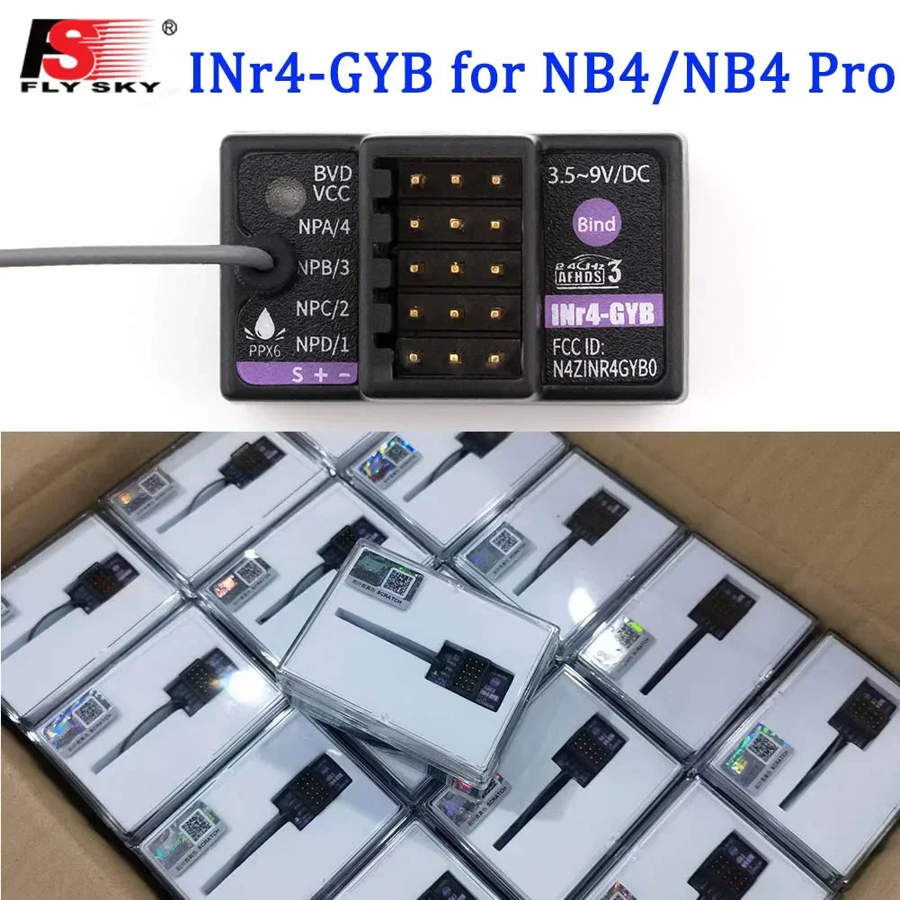FlySky INr4-GYB Receiver - NB4/PRO Built-In Gyroscope Function Supports AFHDS 3 Transmitters for Rc Drift Car Rc Model Parts 2 FlySky INr4-GYB Receiver - NB4/PRO Built-In Gyroscope Function Supports AFHDS 3 Transmitters for Rc Drift Car Rc Model Parts - صورة FlySky INr4-GYB Receiver - NB4/PRO Built-In Gyroscope Function Supports AFHDS 3 Transmitters for Rc Drift Car Rc Model Parts - صورة 2