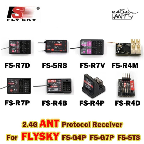Flysky 2.4G ANT Protocol Receiver - PWM Single Antenna FS-R7V FS-R7D FS-SR8 FS-R7P FS-R4P FS-R4D-ESC FS-R4M For FS-G7P G4P ST8 — изображение 3
