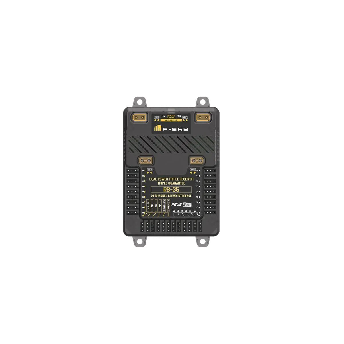 FrSky RB35 Redundancy - Supports External LED Indication Dual BEC Outputs 1 FrSky RB35 Redundancy - Supports External LED Indication Dual BEC Outputs