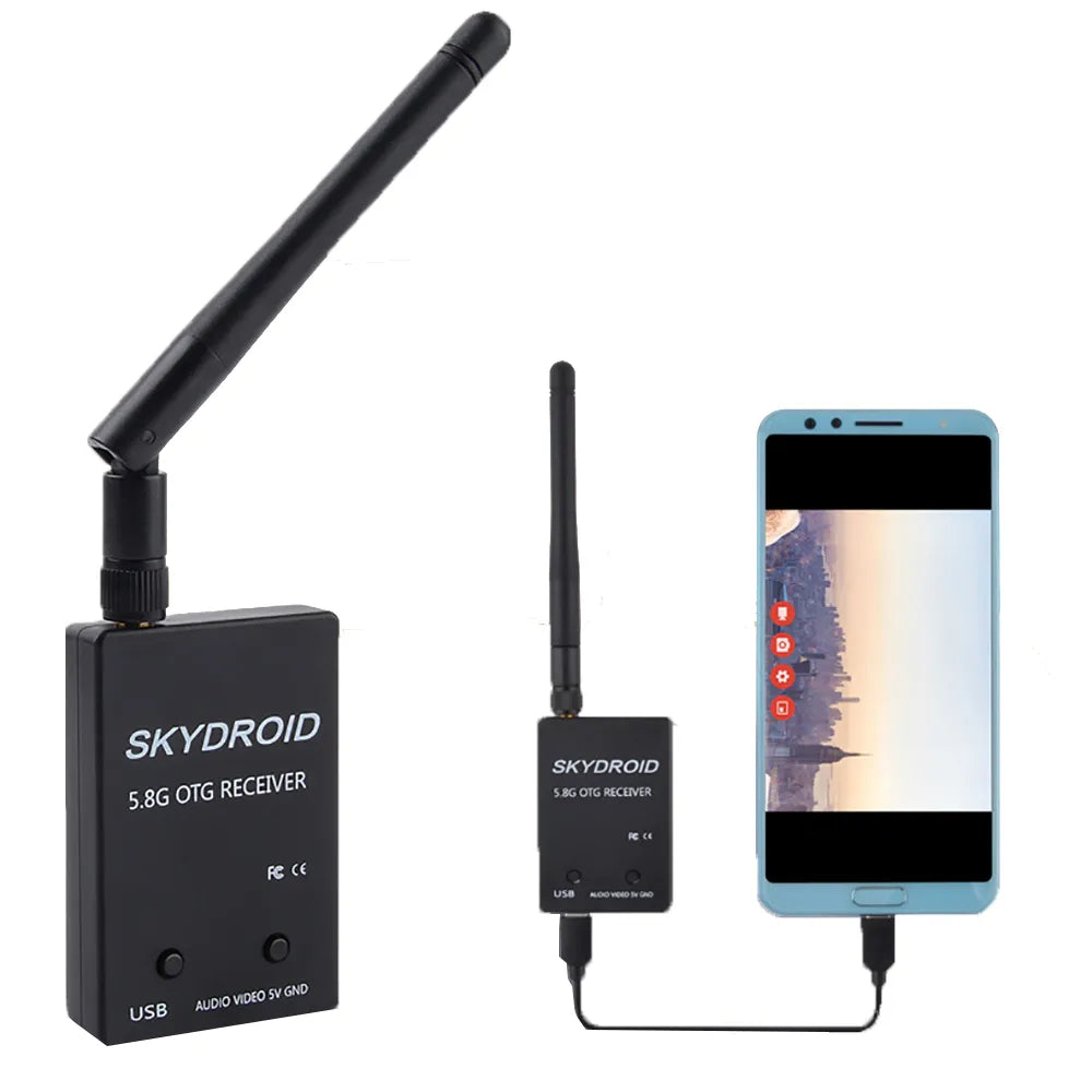 SKYDROID Mini UVC OTG 5.8G 150CH Audio FPV Receiver For Android Mobile Phone Tablet Smartphone Transmitter RC Drone Spare Part 1 SKYDROID Mini UVC OTG 5.8G 150CH Audio FPV Receiver For Android Mobile Phone Tablet Smartphone Transmitter RC Drone Spare Part