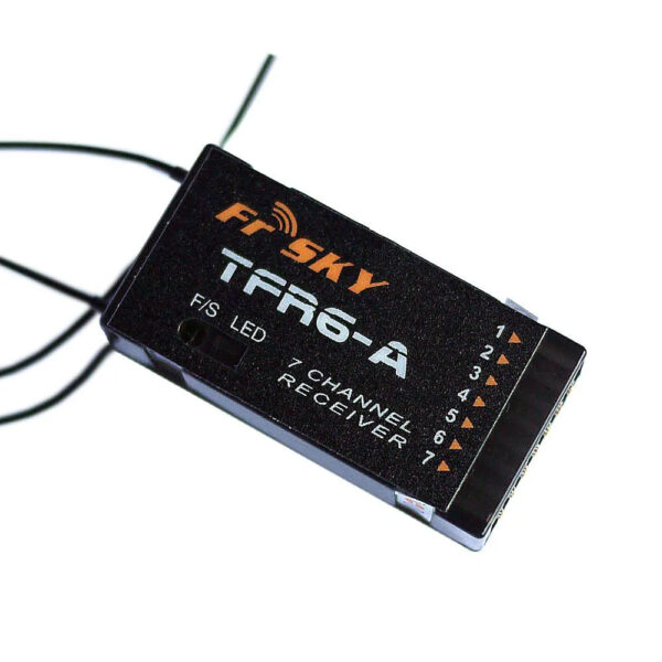 FrSky TFR6-A Receiver - 2.4G 7CH Futaba FASST Compatible (Horizontal Connectors) 3 FrSky TFR6-A Receiver - 2.4G 7CH Futaba FASST Compatible (Horizontal Connectors) - Image 3