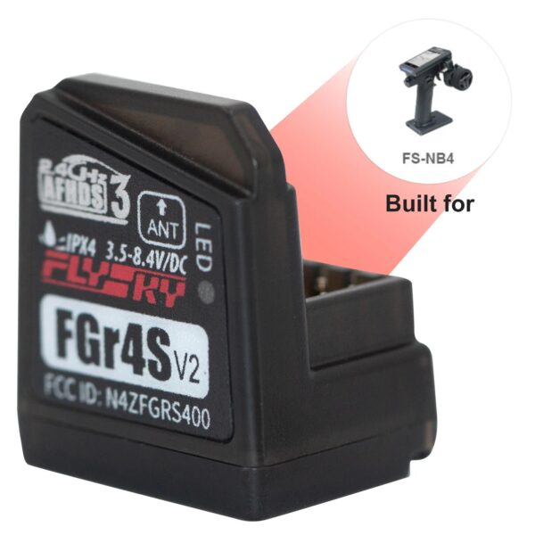 Flysky FGR4S V2 Receiver - AFHDS Single-Antenna Bidirectional PWM /PPM / IBUS Output Receiver for Flysky NB4 PL18 RC Transmitter 6 Flysky FGR4S V2 Receiver - AFHDS Single-Antenna Bidirectional PWM /PPM / IBUS Output Receiver for Flysky NB4 PL18 RC Transmitter - Image 6