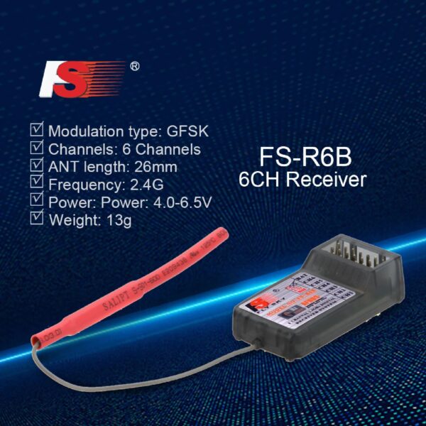 FlySky FS-R6B 2.4Ghz 6CH Receiver -  Compatible Most FlySky Such as TH9X FS-CT6B FS-T6 Transmitter — изображение 6