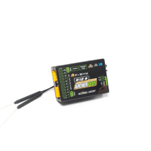 FrSky ARCHER PLUS R12+ Receiver - 2.4GHz ACCESS / ACCST D16 12 Configurable Channel Ports PWM, SBUS, FBUS, S.Port
