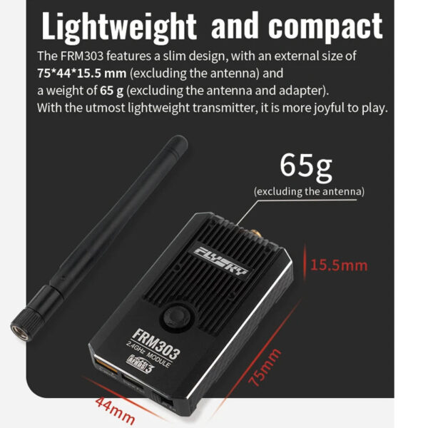 FLYSKY FRM303 2.4GHz TX Module - AFHDS3 Extended Range 25mW-2W Over 80KM Signal Enhancement For PL18 EL18 PPM SBUS RC FPV Drone - Image 6
