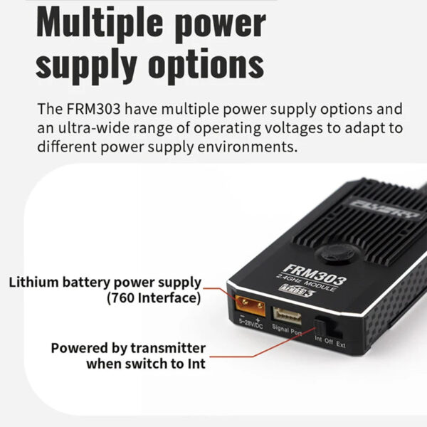 FLYSKY FRM303 2.4GHz TX Module - AFHDS3 Extended Range 25mW-2W Over 80KM Signal Enhancement For PL18 EL18 PPM SBUS RC FPV Drone - Image 5