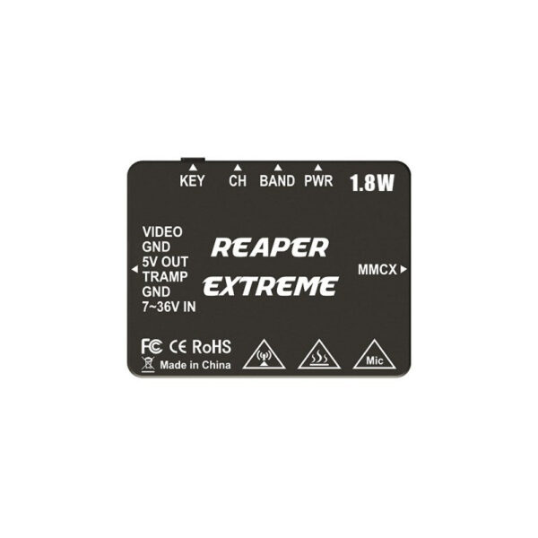 Foxeer 5.8G Reaper Extreme 1.8W 72CH VTx - 25mW/200mW/500mW/1W/1.8W Switchable Power Video Transmitter — изображение 3