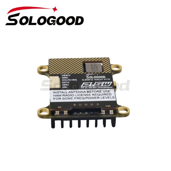 SoloGood 5.8G 2.5W 40CH VTX  - 0/25/400/800/1500/2500mW NTSC/PAL Video Transmitter For RC FPV Freestyle Long Range Racing Drone — изображение 4