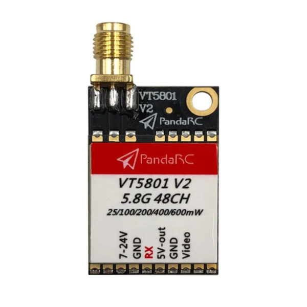 PandaRC VT5801 V2 VT5805 VTX - FPV Video Transmitter 5.8G 48CH 25/100/200/400/600mW Switchable OSD adjustable SMA MMCX VTX RC 3 PandaRC VT5801 V2 VT5805 VTX - FPV Video Transmitter 5.8G 48CH 25/100/200/400/600mW Switchable OSD adjustable SMA MMCX VTX RC — изображение 3