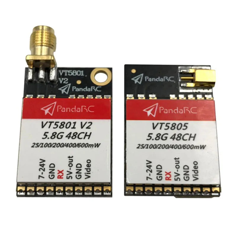 PandaRC VT5801 V2 VT5805 VTX - FPV Video Transmitter 5.8G 48CH 25/100/200/400/600mW Switchable OSD adjustable SMA MMCX VTX RC 1 PandaRC VT5801 V2 VT5805 VTX - FPV Video Transmitter 5.8G 48CH 25/100/200/400/600mW Switchable OSD adjustable SMA MMCX VTX RC