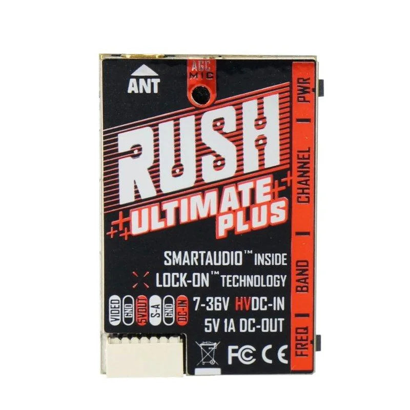 RUSH TANK Ultimate PLUS VTX - 5.8GHz 48CH 2-8s 800mW Video Transmitter w/ Smart Audio AGC MIC FPV Racing Drone 1 RUSH TANK Ultimate PLUS VTX - 5.8GHz 48CH 2-8s 800mW Video Transmitter w/ Smart Audio AGC MIC FPV Racing Drone