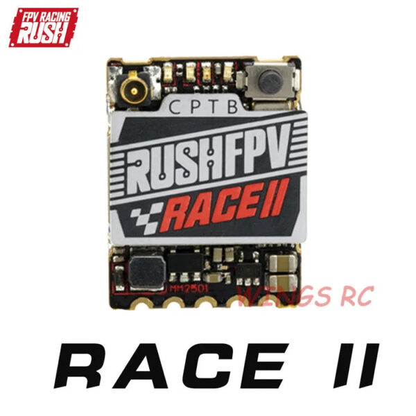 RUSH TANK RACE II VTX - 48CH PIT/25/50/200mW/MAX 5.8GHz Video Transmitter w/ Smart Audio 20x15mm 1.7g Stackable For FPV Racing Drone Micro Stacks - Image 4
