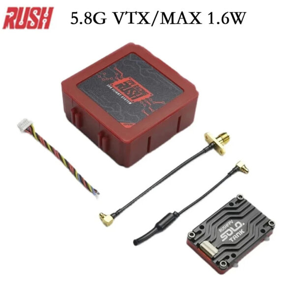 RUSHFPV RUSH TANK SOLO 1.6W 5.8G VTX - 5.8GHZ 48CH PitMode Pitmode 25mW 400mW 800mW 1600mW Adjustable 2-6S Microphone for FPV Long Range Drone - Image 4
