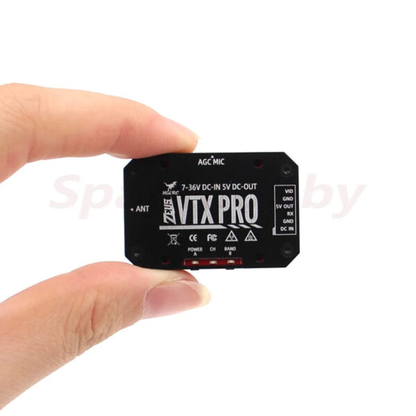 HGLRC Zeus VTX PRO 1.6W 5.8G 40CH Image Transmission with Microphone PIT/25/400/800/1.6W Adjustable For RC FPV Racing Drones 4 HGLRC Zeus VTX PRO 1.6W 5.8G 40CH Image Transmission with Microphone PIT/25/400/800/1.6W Adjustable For RC FPV Racing Drones - Image 4