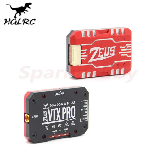 HGLRC Zeus VTX PRO 1.6W 5.8G 40CH Image Transmission with Microphone PIT/25/400/800/1.6W Adjustable For RC FPV Racing Drones 3 HGLRC Zeus VTX PRO 1.6W 5.8G 40CH Image Transmission with Microphone PIT/25/400/800/1.6W Adjustable For RC FPV Racing Drones - Image 3
