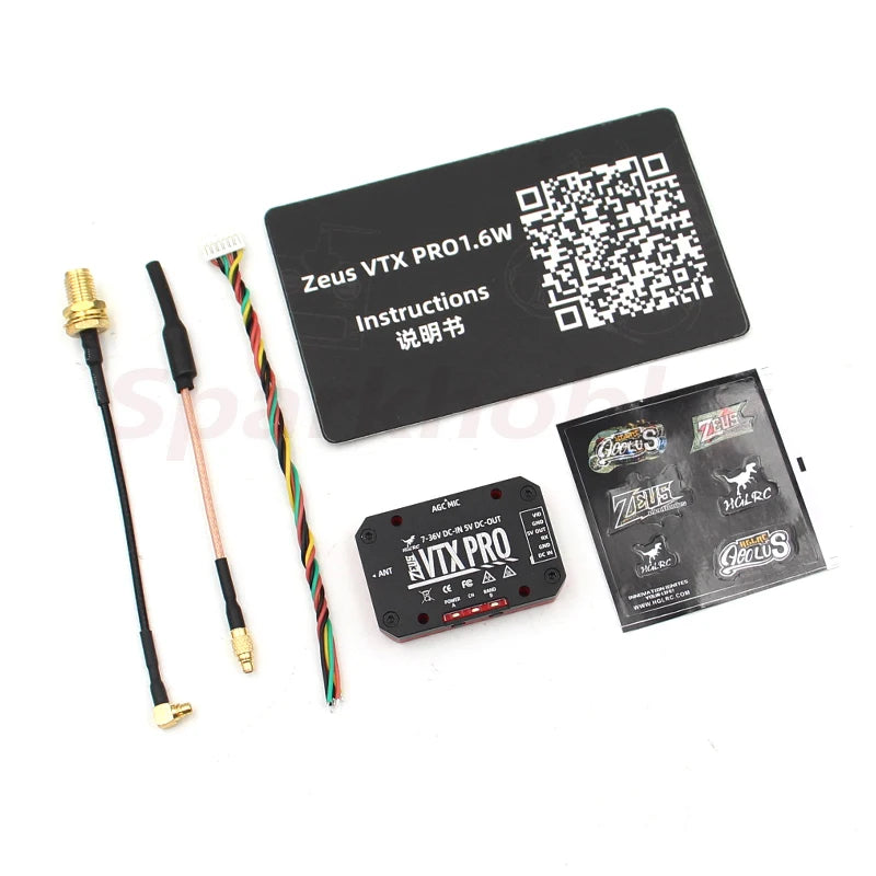 HGLRC Zeus VTX PRO 1.6W 5.8G 40CH Image Transmission with Microphone PIT/25/400/800/1.6W Adjustable For RC FPV Racing Drones 2 HGLRC Zeus VTX PRO 1.6W 5.8G 40CH Image Transmission with Microphone PIT/25/400/800/1.6W Adjustable For RC FPV Racing Drones - Image 2