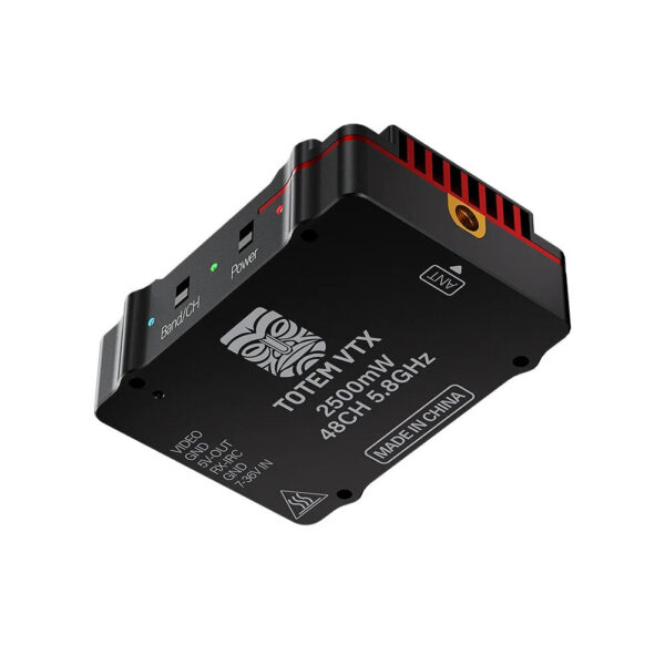 TOTEM 5.8G 2.5W 48CH VTX - 25mW/400mW/800mW/1600mW/2500mW 48CH 5.8GHz Switchable Video Transmitter For Fixed Wing Airplane FPV Drone 4 TOTEM 5.8G 2.5W 48CH VTX - 25mW/400mW/800mW/1600mW/2500mW 48CH 5.8GHz Switchable Video Transmitter For Fixed Wing Airplane FPV Drone — изображение 4