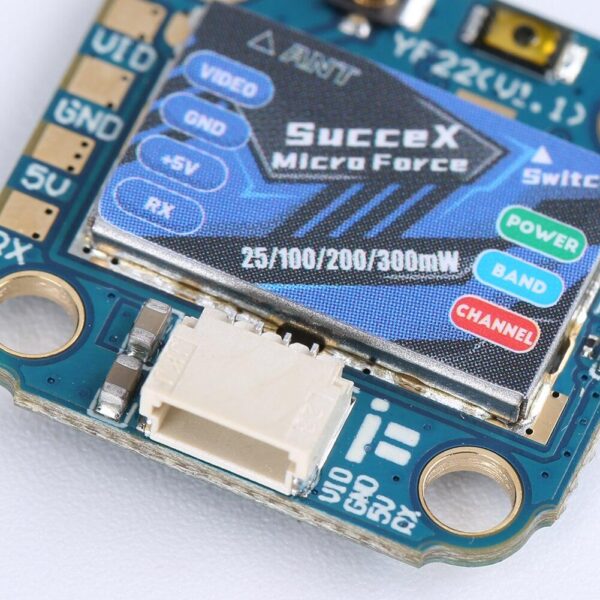 iFlight SucceX Micro Force 5.8GHz PIT/25/100/200mW/300mW VTX Adjustable with IPEX (UFL) connector for FPV part 6 iFlight SucceX Micro Force 5.8GHz PIT/25/100/200mW/300mW VTX Adjustable with IPEX (UFL) connector for FPV part — изображение 6