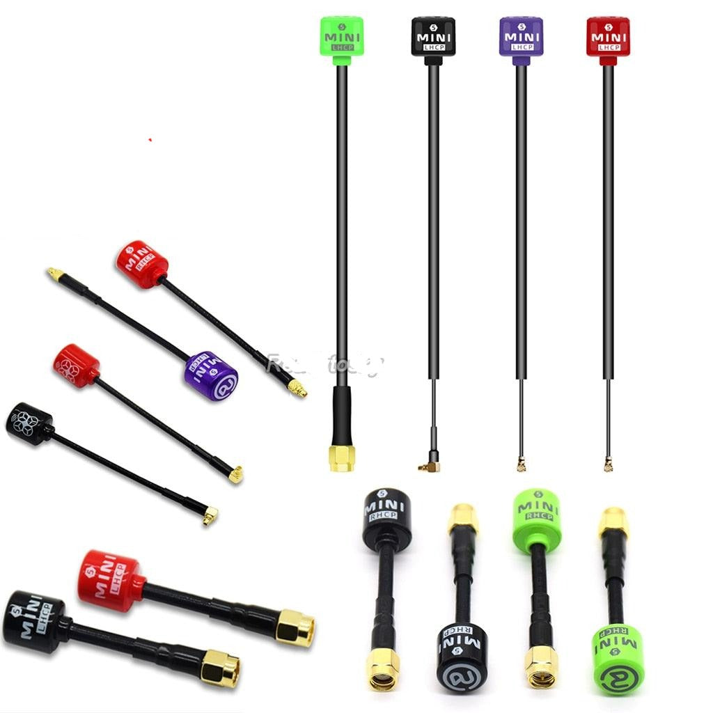 Light Weight 5.8G Lollipop 5 RHCP Antenna - High Gain 2.8Dbi SMA/MMCX/UFL for FPV Transmitter /Receiver RC Racing Drone TX RX Part 1 Light Weight 5.8G Lollipop 5 RHCP Antenna - High Gain 2.8Dbi SMA/MMCX/UFL for FPV Transmitter /Receiver RC Racing Drone TX RX Part