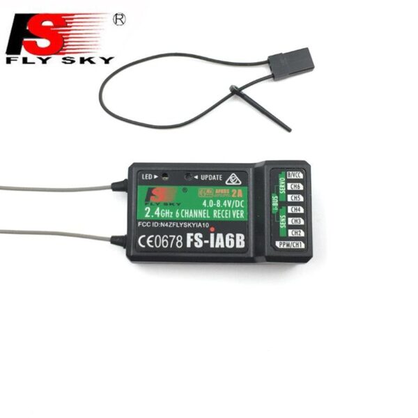 Flysky FS-iA6B Receiver - 2.4G 6CH PPM PWM Output With iBus Port Compatible with FS-i6 i6S i6X i8 i10 FPV Drone Remote Controller 3 Flysky FS-iA6B Receiver - 2.4G 6CH PPM PWM Output With iBus Port Compatible with FS-i6 i6S i6X i8 i10 FPV Drone Remote Controller - صورة Flysky FS-iA6B Receiver - 2.4G 6CH PPM PWM Output With iBus Port Compatible with FS-i6 i6S i6X i8 i10 FPV Drone Remote Controller - صورة 3