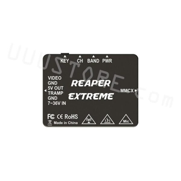 Foxeer Reaper Extreme Transmitter - 5.8GHz Pit/25mW/200mW/500mW/1.5W/2.5W 2500mW 40CH VTX FPV Transmitter For Long Rang RC Drone Airplane 4 Foxeer Reaper Extreme Transmitter - 5.8GHz Pit/25mW/200mW/500mW/1.5W/2.5W 2500mW 40CH VTX FPV Transmitter For Long Rang RC Drone Airplane — изображение 4
