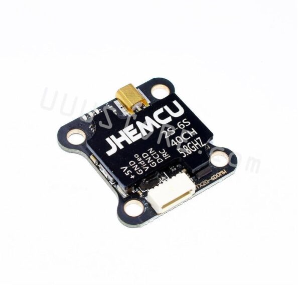 JHEMCU VTX20-600 Transmitter - 5.8G 40CH PitMode 25mW 100mW 200mW 400mW 600mW Adjustable VTX 7-26V 20X20mm for FPV RC Racing Drone — изображение 4