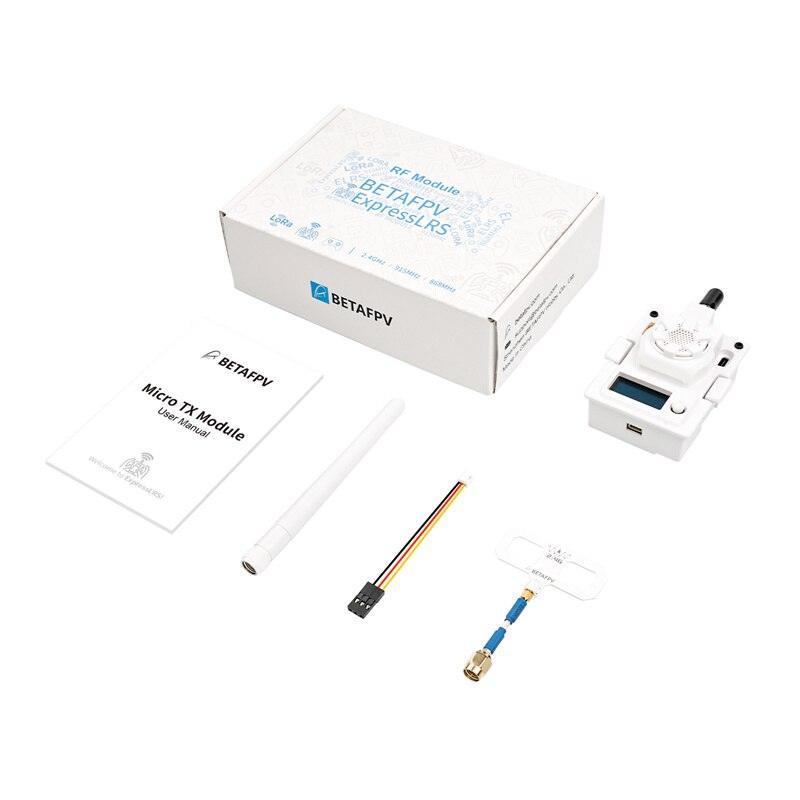 BETAFPV ExpressLRS ELRS - Micro RF TX Module ELRS 2.4G 915MHz 868MHz With Wifi OLED Screen for TX16S TX12 X9D Plus Q X7 Futaba FPV Drone Airplane 5 BETAFPV ExpressLRS ELRS - Micro RF TX Module ELRS 2.4G 915MHz 868MHz With Wifi OLED Screen for TX16S TX12 X9D Plus Q X7 Futaba FPV Drone Airplane - Image 5